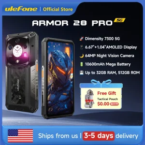 Ulefone Armor 28 Pro 5G AI Rugged Phone 6.67”AMOLED